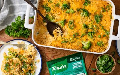Grab BOGO Knorr Sides For This Cheesy Chicken Broccoli Bake