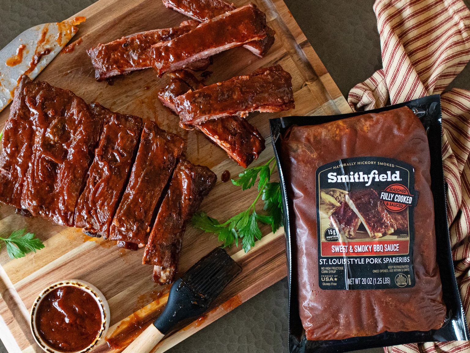 Bring Home Delicious Smithfield Fully Cooked St. Louis Style Pork