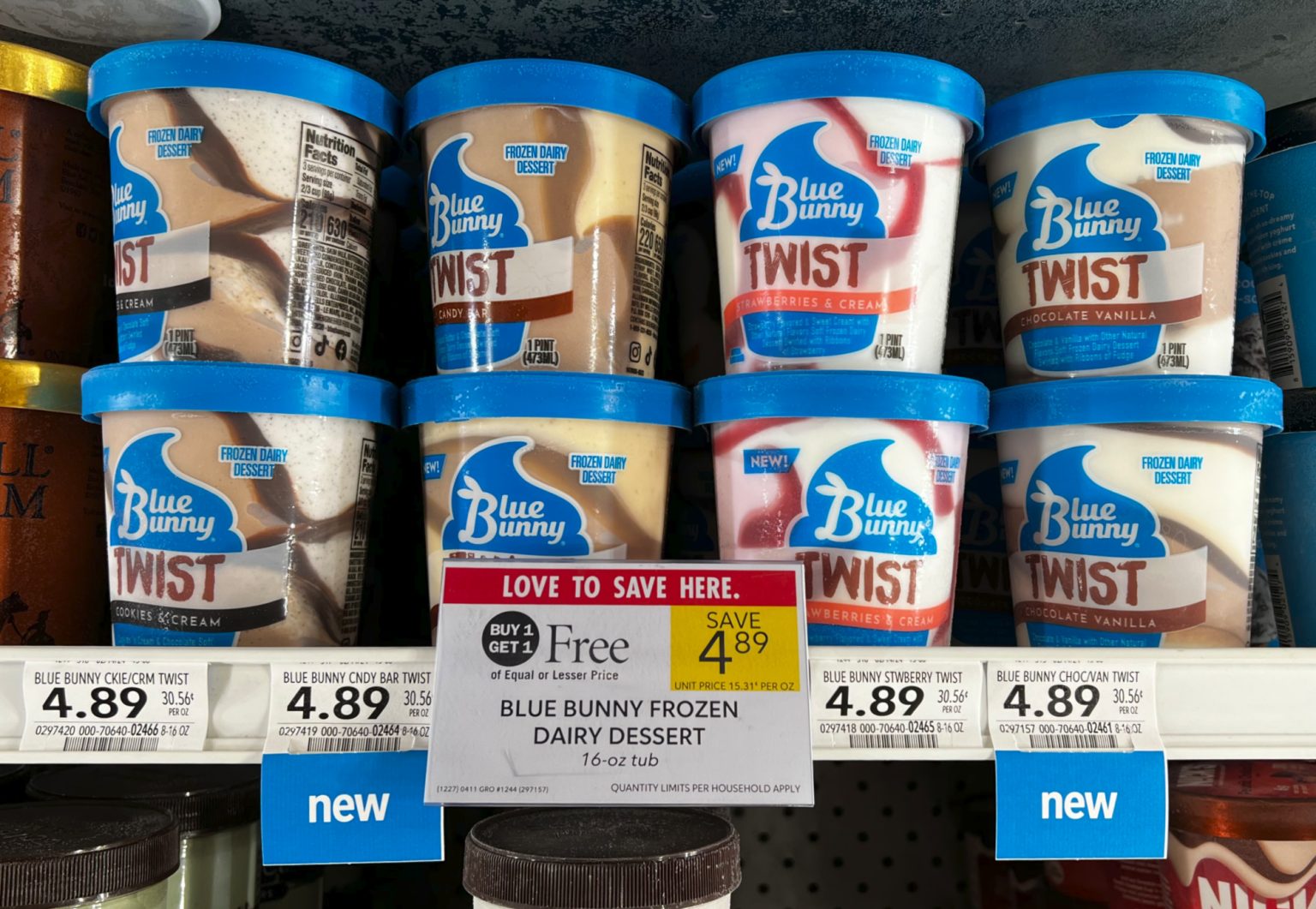 Blue Bunny Twist Pints As Low As 70¢ At Publix - iHeartPublix