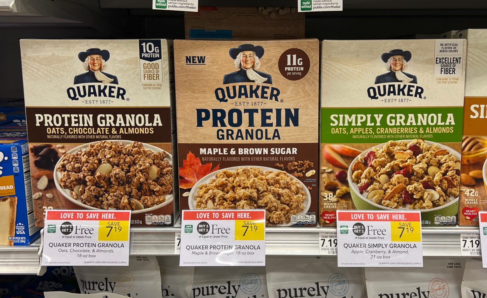 Quaker Protein Granola Just $2.35 Per Box At Publix - iHeartPublix