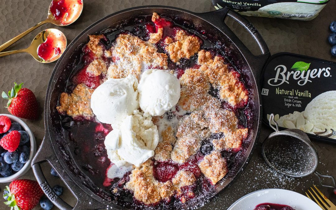 Stock Up On Breyers For A Delicious Berry Cobbler A La Mode – BOGO Savings At Publix