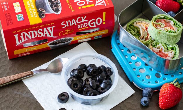 Lindsay Snack and Go! Olives 4-Pack Just $2.49 At Publix