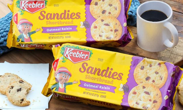 Stock Your Cart – Keebler® Sandies Oatmeal Raisin Shortbread Cookies Are BOGO At Publix